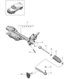 Mécanisme de direction / Pièces de direction 991 R/GT3/RS 2014-17