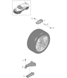 Système de contrôle de pression des pneus 991 GT3/RS 2018&gt;&gt;