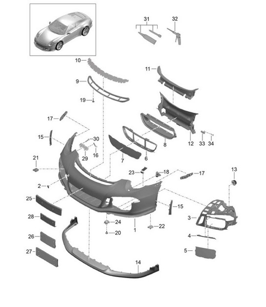 Diagram 802-004 Porsche Taycan 4S 