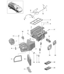 Aire acondicionado y piezas individuales 991 GT3 2014-21
