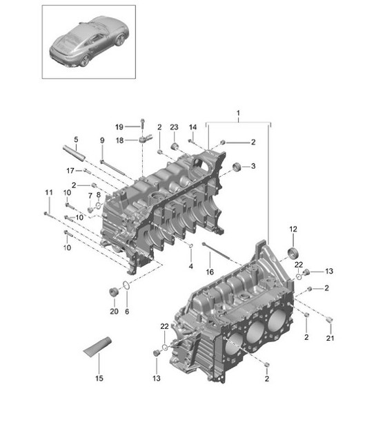 Diagram 101-005 Porsche Panamera GTS V8 4.8L 