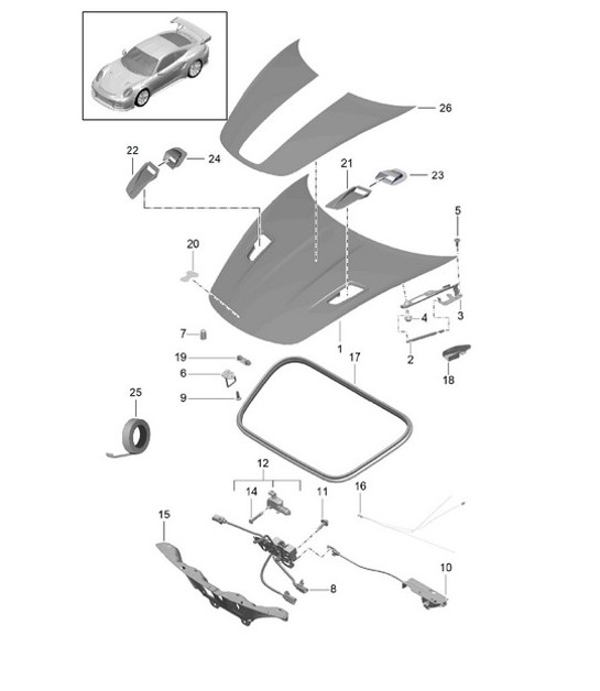 Diagram 803-001 Porsche  