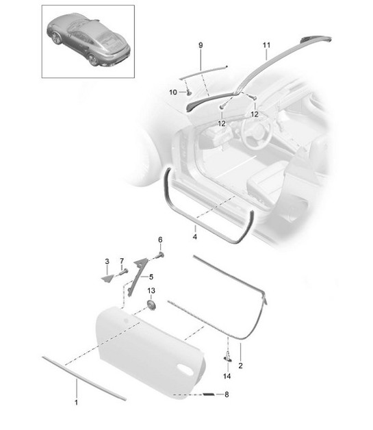 Diagram 804-017 Porsche Panamera Diesel V6 3.0L (250 PS) 