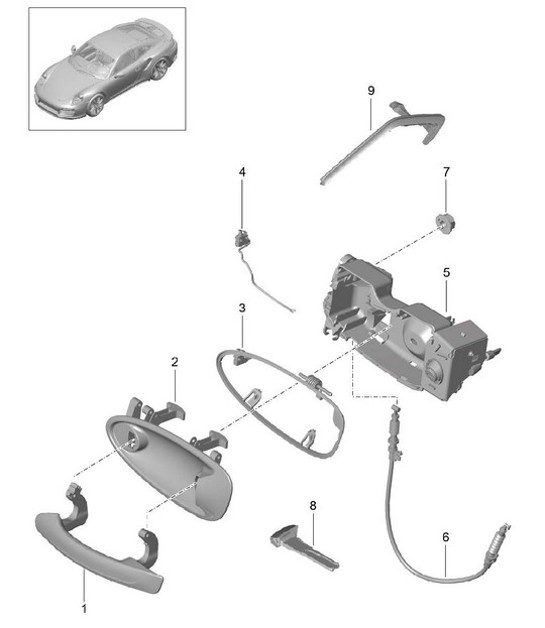 Diagram 804-020 Porsche  