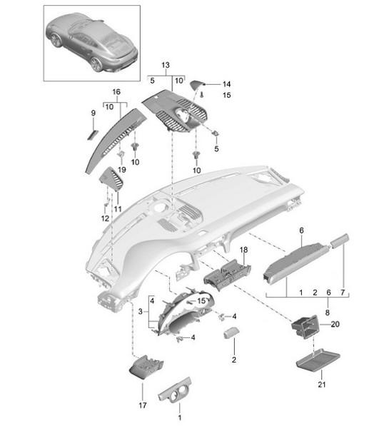 Diagram 809-007 Porsche  