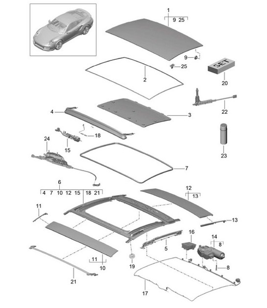 Diagram 811-000 Porsche  