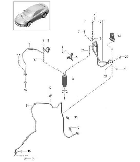 Diagram 813-023 Porsche  