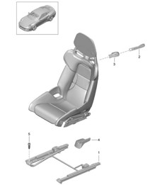 Bucket seat / Collapsible (complete) 991 Turbo >>2016