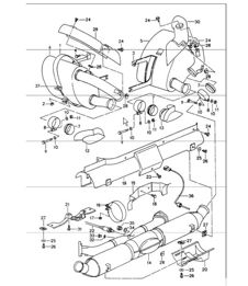 Abgasanlage Schalldämpfer Katalysator 993 CARRERA 1994-98