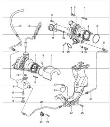 Turboladerölpumpe für Turbolader 993 1994-98