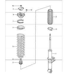 shock absorber and coil spring 993 1994-98
