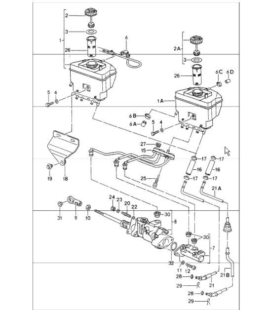 Diagram 604-00 Porsche Boxster 718（982） 2017 年>> 车轮、制动器