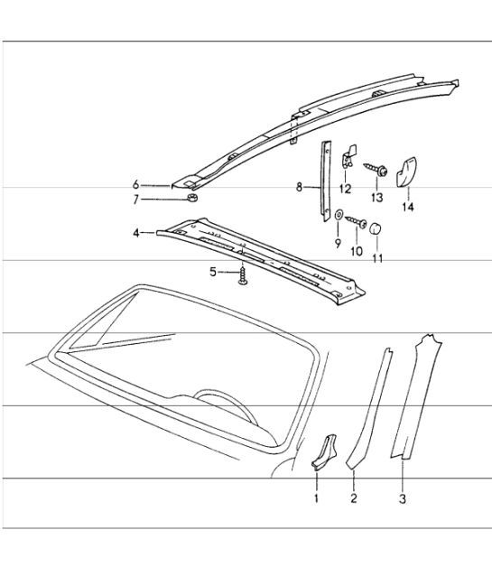 Diagram 807-09 Porsche 991 GT3 4.0L (500 ch) / GT3 RS 4.0L (520 ch) Carrosserie