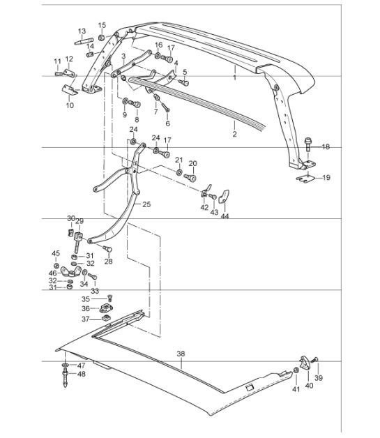 Diagram 811-20 Porsche 997 MKII Turbo 2009>> Karosserie