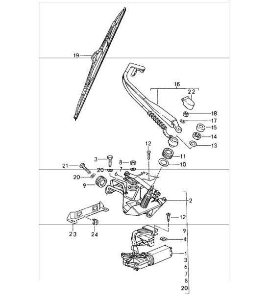Diagram 904-05 Porsche Boxster T 718 2.0L Manual (300 pk) Elektrische apparatuur