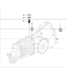 transmission, removed single parts 996 CARRERA 2/4 (M338/M339) G96.00/30/01/31 1998-05