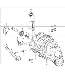 gear housing, transmission cover 996 CARRERA 2/4  G96.00/30/01/31  1998-05