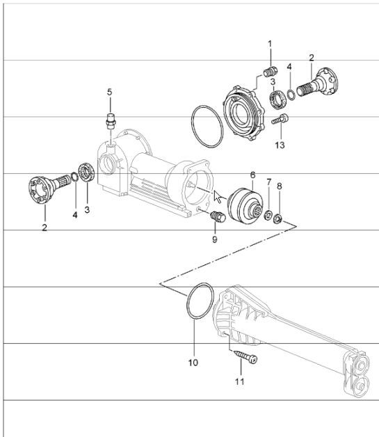 Diagram 305-15 Porsche Panamera 4S V6 3.0L 4WD Executive 