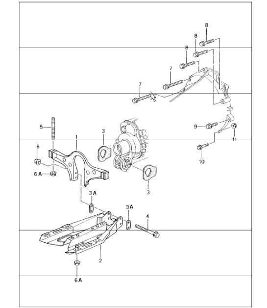 Diagram 306-00 Porsche Boxster S 981 3.4L 2012-16 Transmission