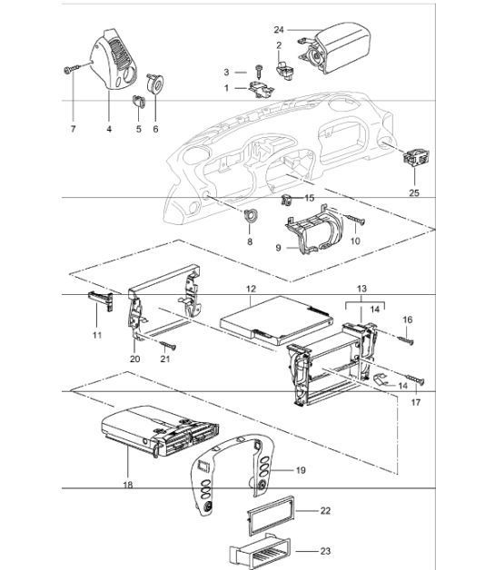 Diagram 809-02 Porsche Boxster 718 (982) 2017>> Carrosserie