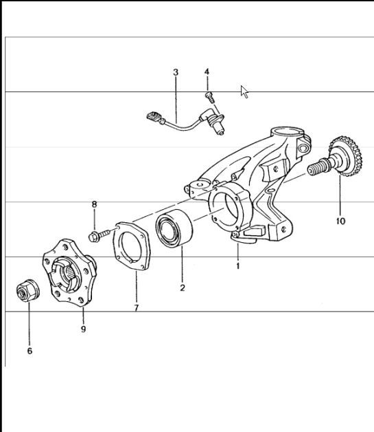 Diagram 401-05 Porsche Cayenne S V6 2.9L Benzine 440 pk 