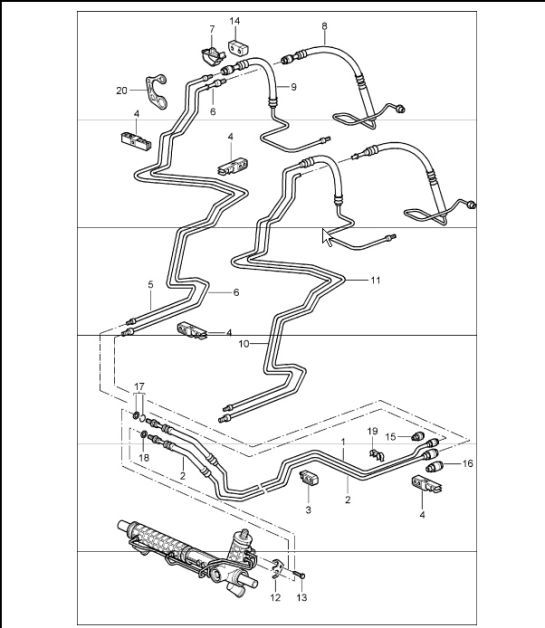 Diagram 403-01 Porsche Panamera 971 MK1 (2017-2020) 