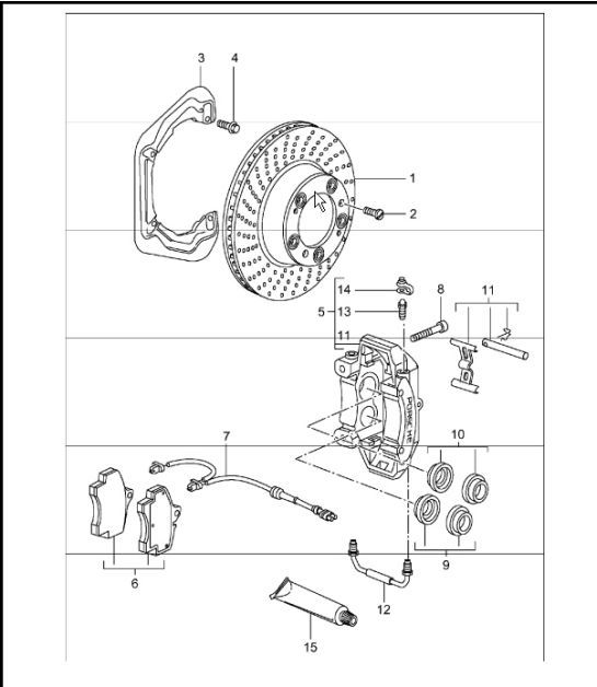 Diagram 603-00 Porsche Boxster 25 Years 718 4.0L PDK (400 Bhp) Ruote, freni