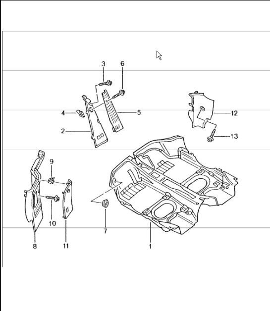 Diagram 807-02 Porsche Boxster 986/987/981 (1997-2016) Body