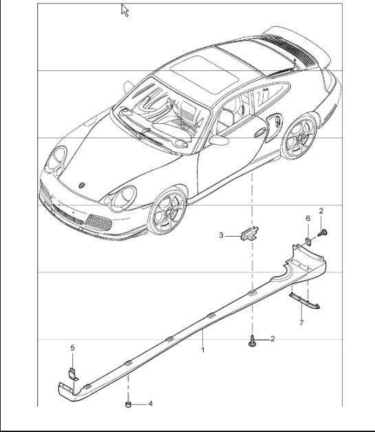 Diagram 810-05 Porsche 993 (911) (1994-1998) Body