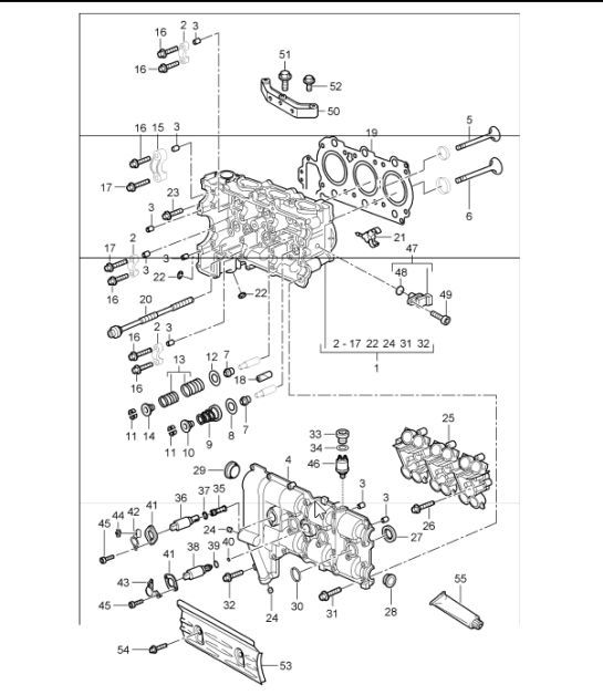 Diagram 103-00 Porsche Panamera 4S V6 3.0L 4WD Executive 