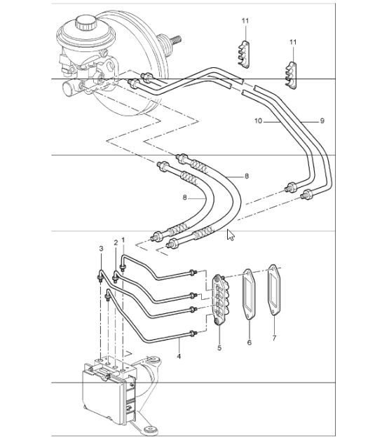 Diagram 604-05 Porsche Panamera Diesel V6 3.0L 