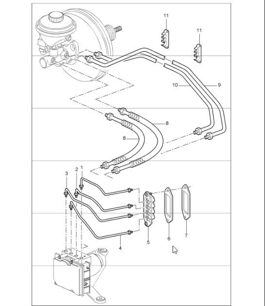 Diagram 604-06 Porsche Panamera 4 V6 3.6L 4WD (310Hp) 
