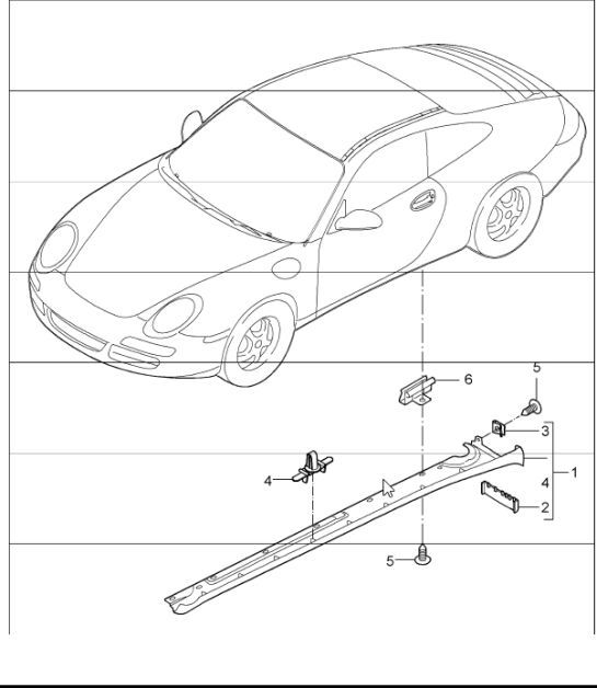 Diagram 810-05 Porsche Cayenne 3.6L 2007>> Carrocería