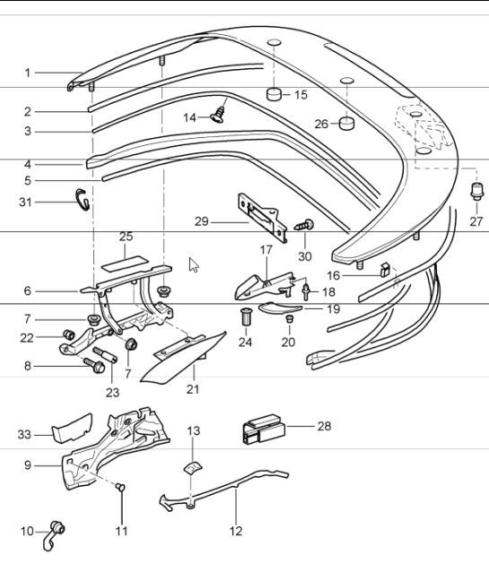 Diagram 811-13 Porsche 991 GT2 RS 3.8L PDK (700 Bhp) Carrozzeria