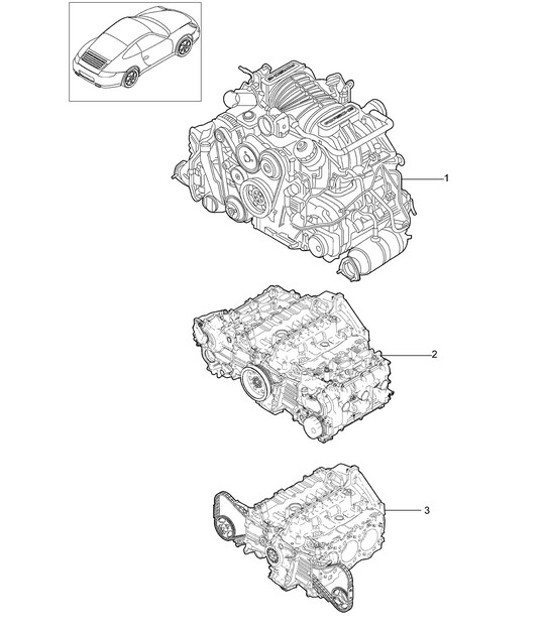 Diagram 101-000 Porsche Panamera 4 V6 3.0L 4WD Executive 