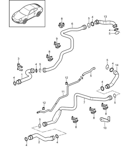 Diagram 105-007 Porsche Cayenne MK3 (958) 2010-2017 