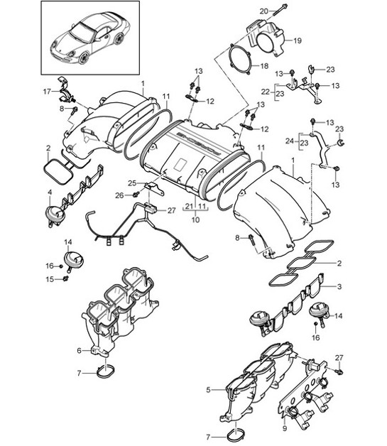 Diagram 107-013 Porsche  