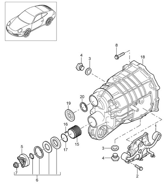 Manual gearbox / Individual parts G9705,G9735 997.2 Carrera 200912