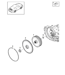 - PDK - Gearbox / Clutch for dual clutch / Gearbox - CG1.00,CG1.30 - 997.2 Carrera 2009-12