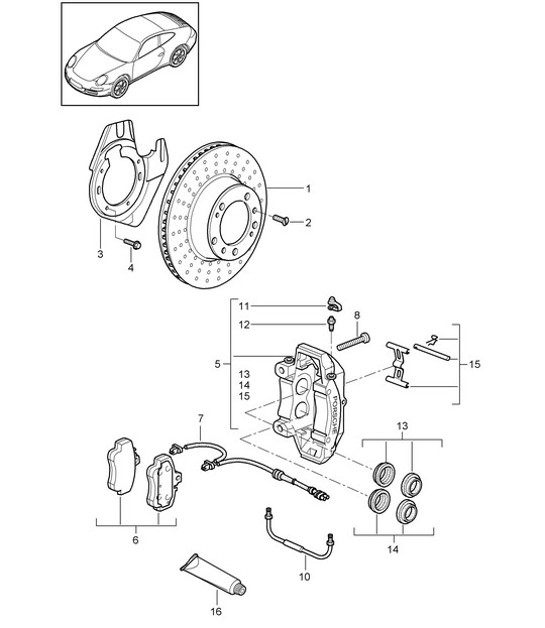 Diagram 602-001 Porsche  