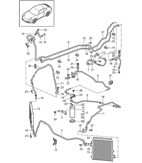 Diagram 813-025 Porsche Cayenne GTS V8 4.8L benzina 400 CV 