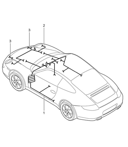 Diagram 902-010 Porsche Boxster 718 (982) 2017>> Équipement électrique