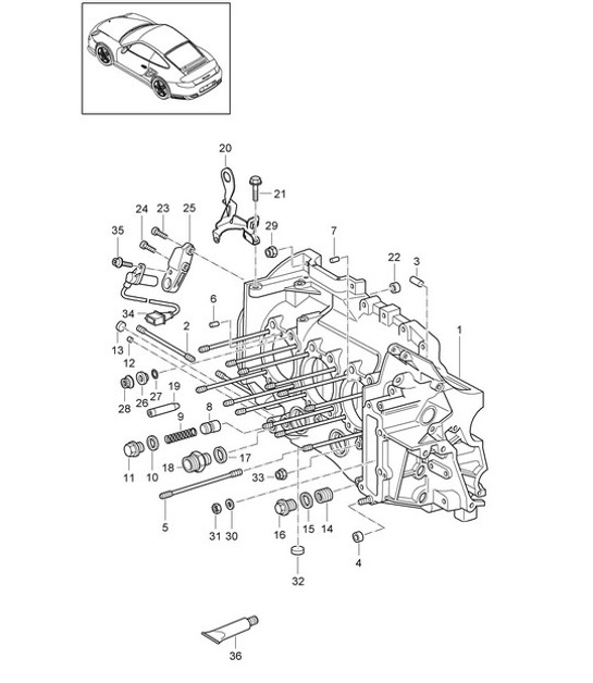Diagram 101-007 Porsche  