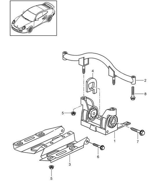 Diagram 306-000 Porsche 992 Speedster 4.0L 