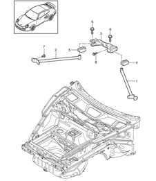 Voorkant / losse onderdelen 997.2 Turbo / GT2 RS 2010-13