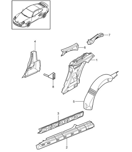 Diagram 801-060 Porsche Macan 汽油 2.0L 245Bhp 