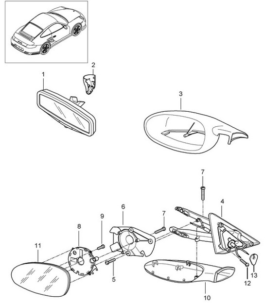 Diagram 809-010 Porsche Macan (95B) MK1 (2014-2018) Body