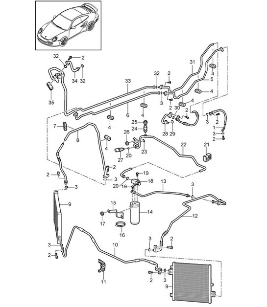 Diagram 813-025 Porsche  