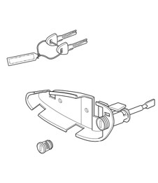 Repair kits Set of locks 997.2 Turbo / GT2 RS 2010-13