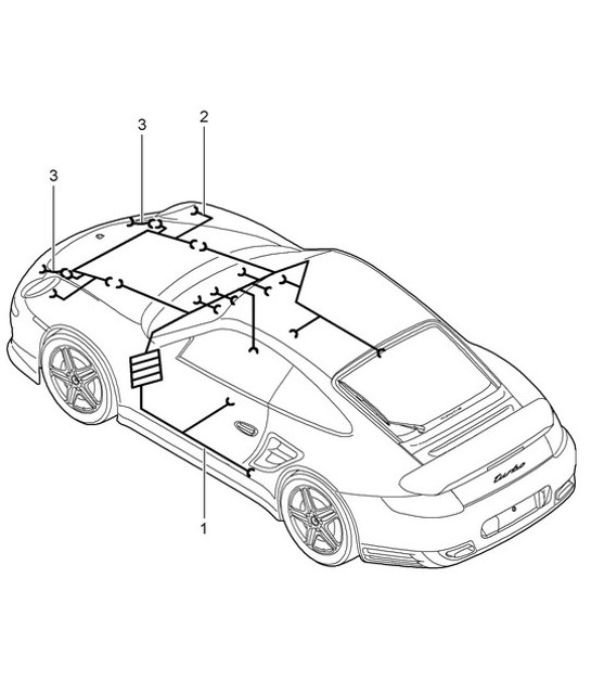 Diagram 902-010 Porsche 991 (911) MK1 2012-2016 Materiale elettrico